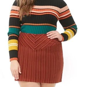 Forever 21 plus size (3X) brown skirt